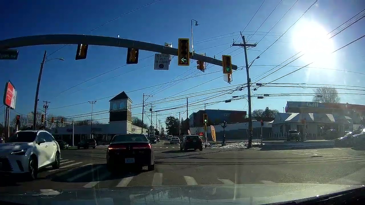 Driving from Lincoln to North Providence, Rhode Island