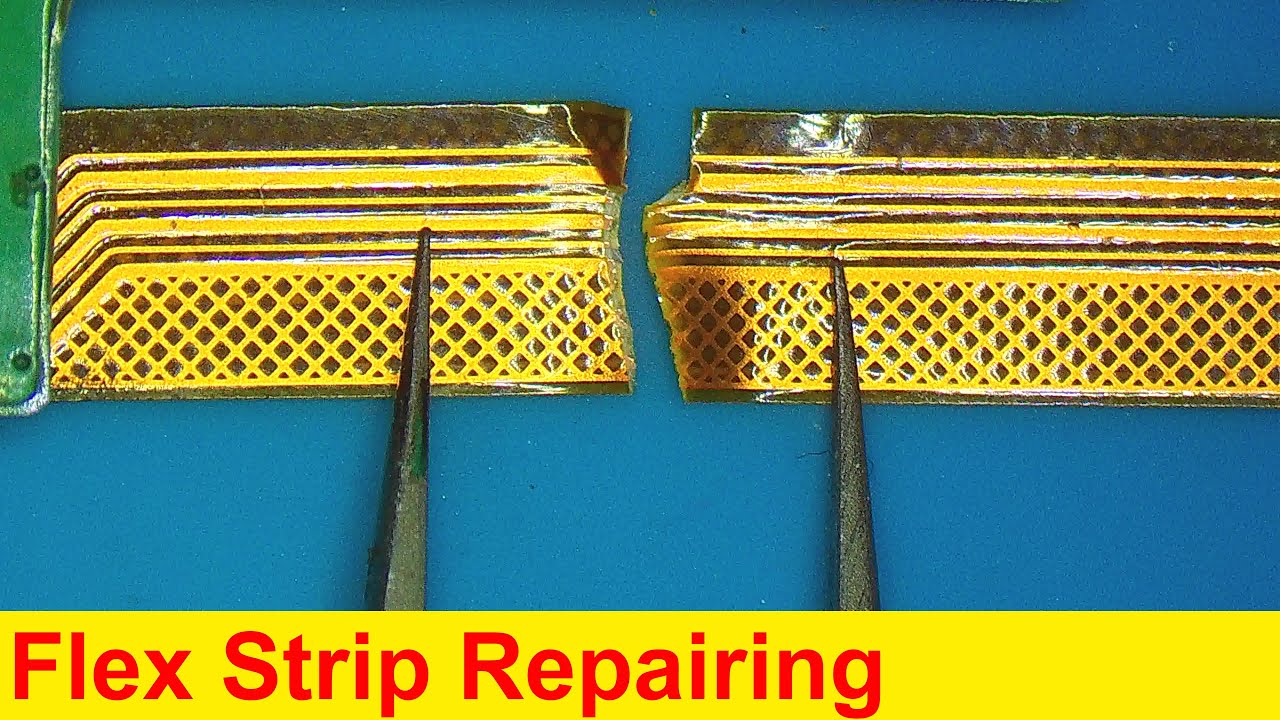 How to repair damaged broken mobile phone strip flex ribben