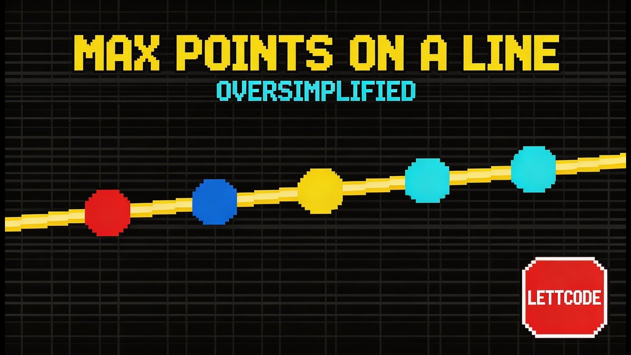 Oversimplified: Max Points on a Line leetcode