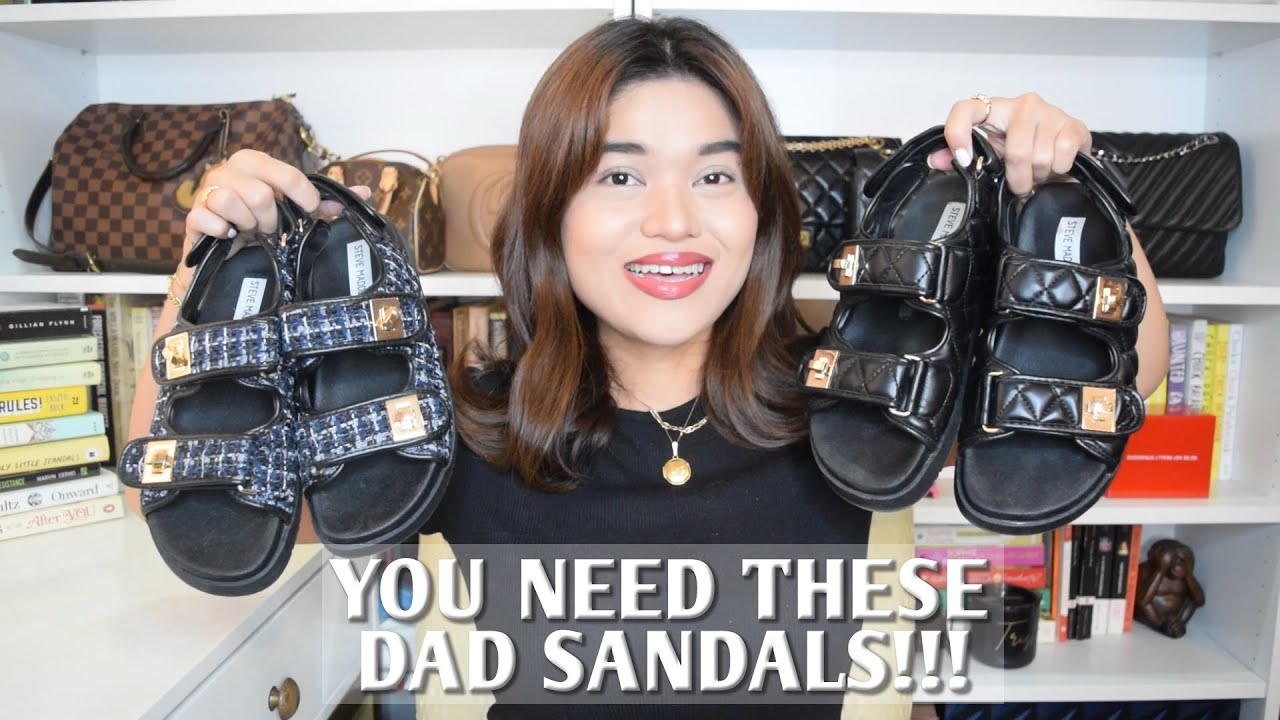 YOU NEED THESE DAD SANDALS!!! | STEVE MADDEN MARGIE DAD SANDALS | BEST CHANEL DAD SANDALS DUPE!