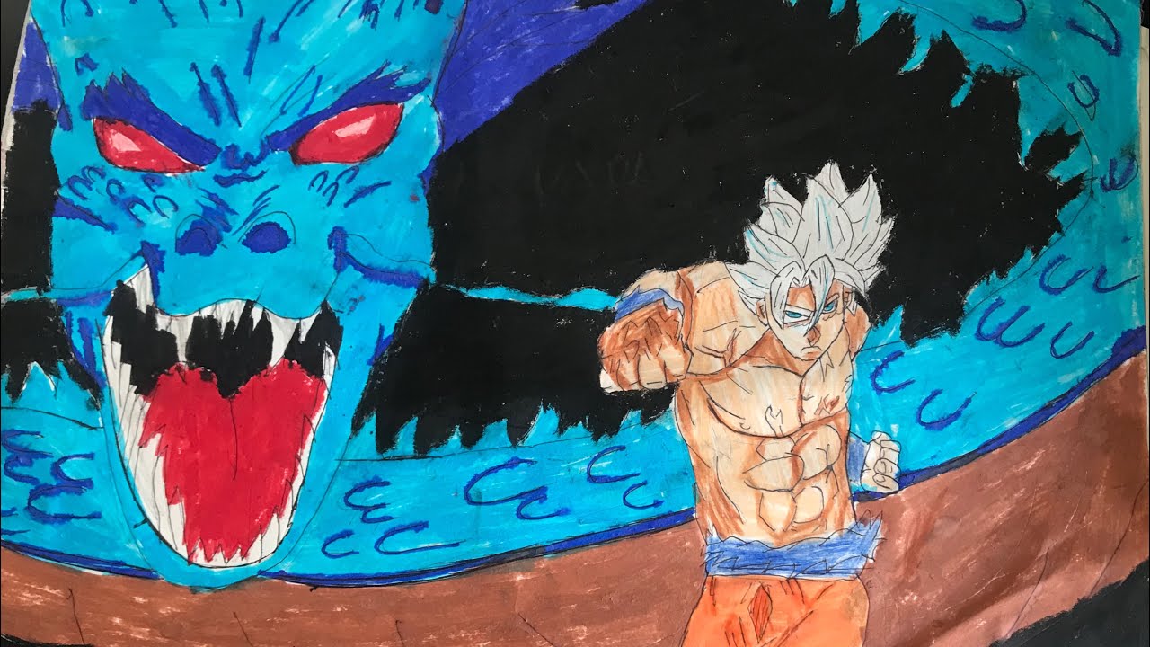 How To Draw Goku Doing Dragon Fist!👊