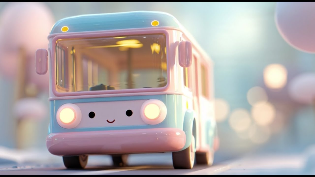🚌 Wheels on the Bus (Super Slow) | Short Version (2 Minutes) | Kids Song for Toddlers & Preschool