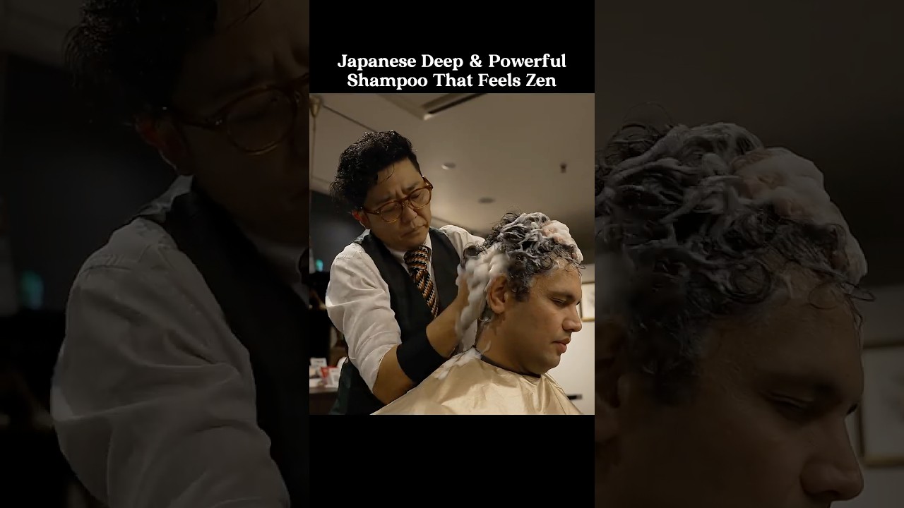 (ASMR) 🤯 Fast & Powerful Japanese Head Shampoo Massage for Stress Relief | Hair Salon Wing