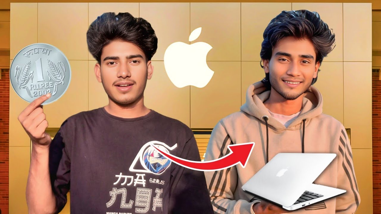 1₹ ➝ Rupaye Se MacBook💻😱 | Trading Challenge | Sabir Vs Me