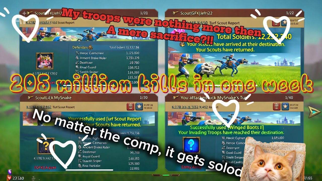 Part2? 205million kills in one week? Why do troops exist!?