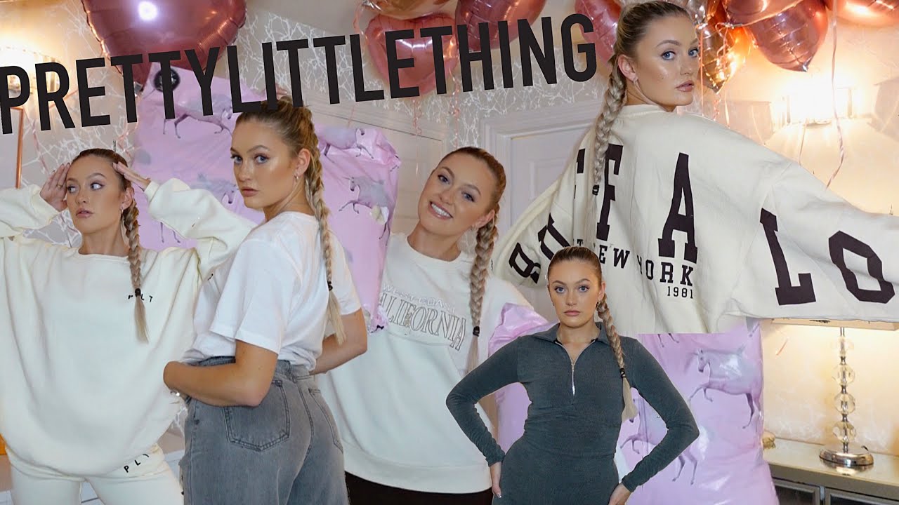 HUGE PRETTYLITTLETHING TRY ON HAUL | SIZE 10-12 ... WINTER/LOUNGEWEAR MUST HAVES!!!!
