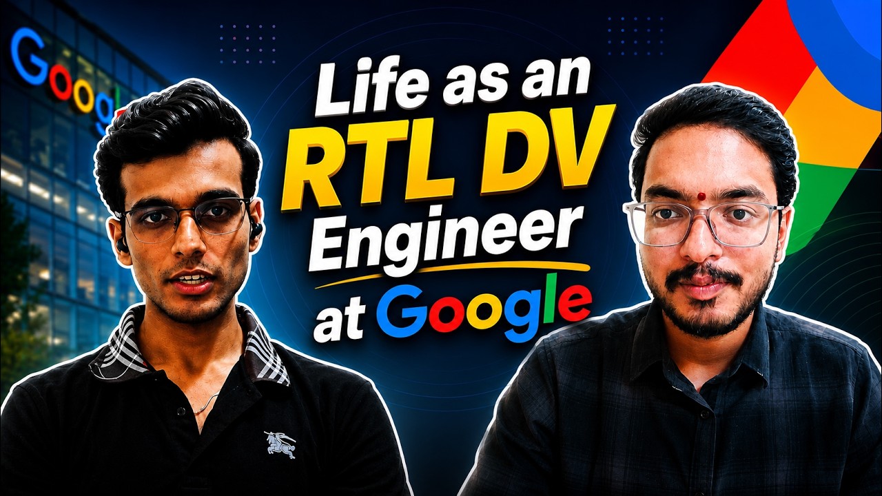 Life as an RTL DV Engineer at Google | Google Verification Engineer Interview | VLSI Career Guide