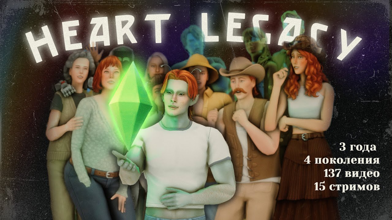 ❤ИСТОРИЯ ДИНАСТИИ ХАРТ | 3 года в одном видео | The Sims 4