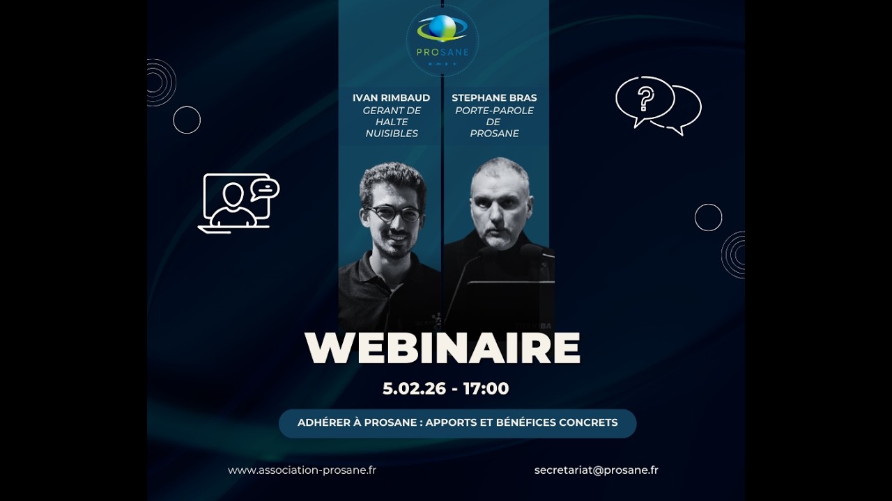 Webinaire - Adhérer à PROSANE : apports et bénéfices concrets