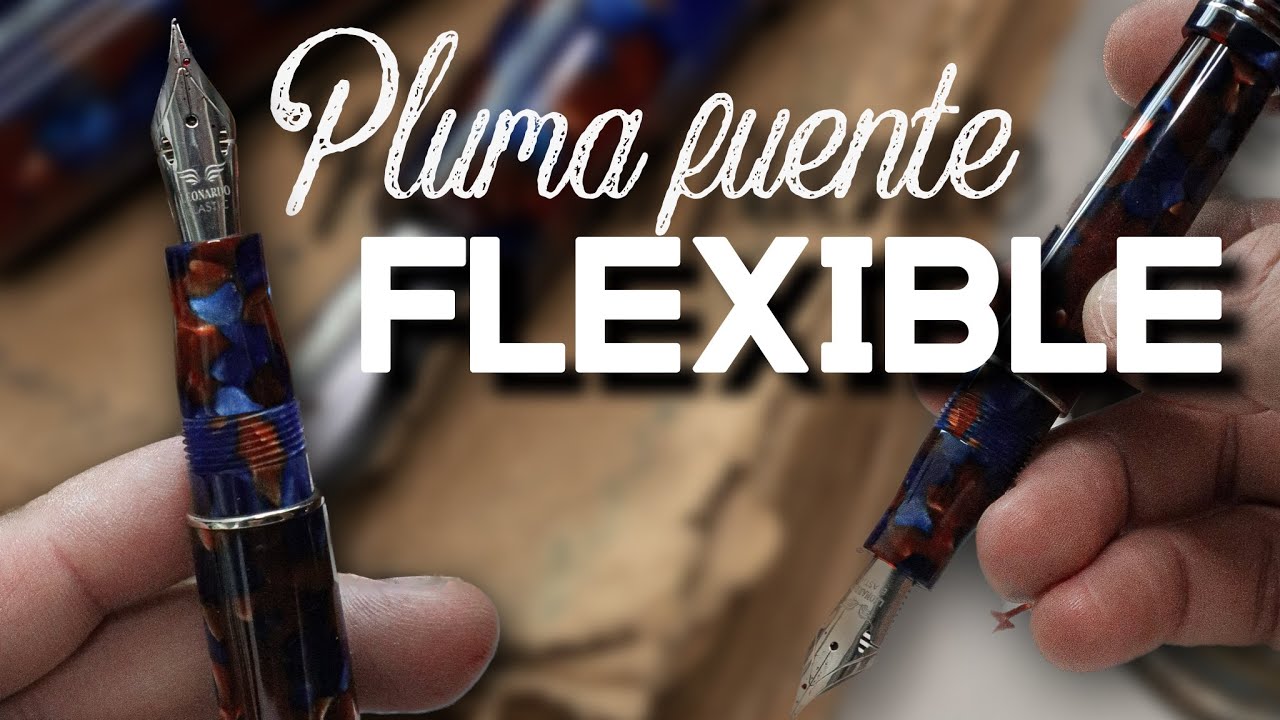 😱 RESE&Ntilde;A Pluma fuente flexible LEONARDO OFFICINA ITALIANA - @appelboompennen
