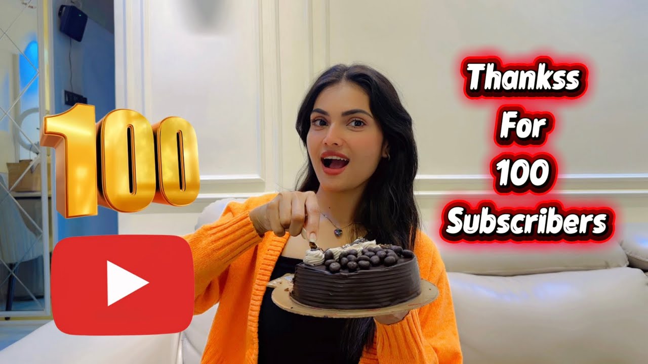 My first milestone:100 subscribers!🍰TYSM Everyone♥️#youtubegrowth #newvideo #viralvideo #nituyadavv 