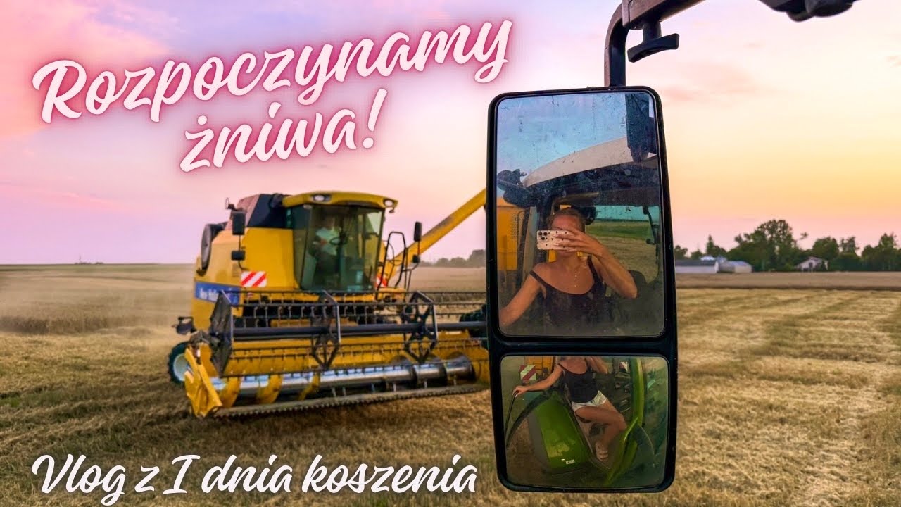 W KOŃCU! Rozpoczynamy żniwa (vlog z I dnia)