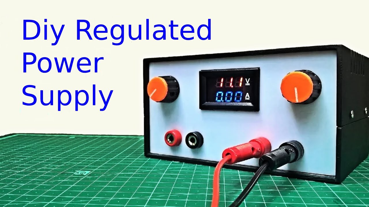 How To Make Power Supply | With led vu meter