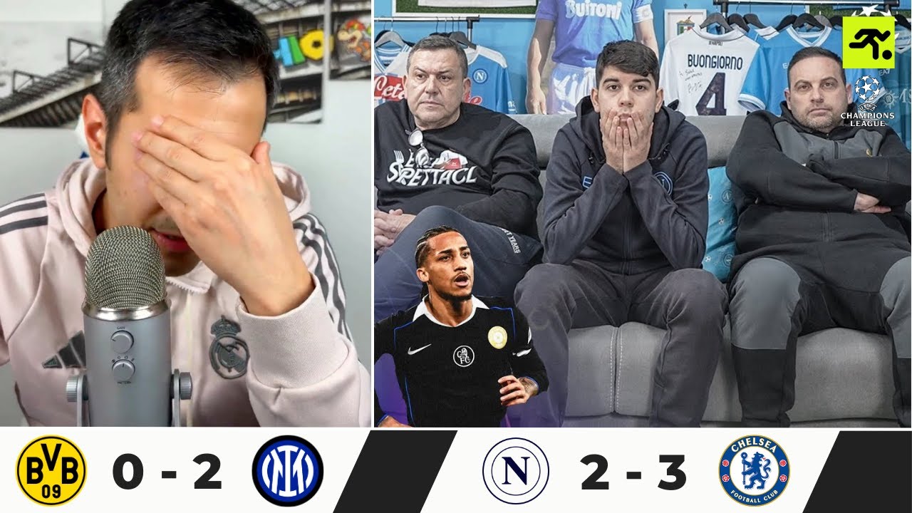 BORUSSIA INTER 0-2, NAPOLI CHELSEA 2-3 e MONACO JUVENTUS 0-0 | TIFOSIAMO