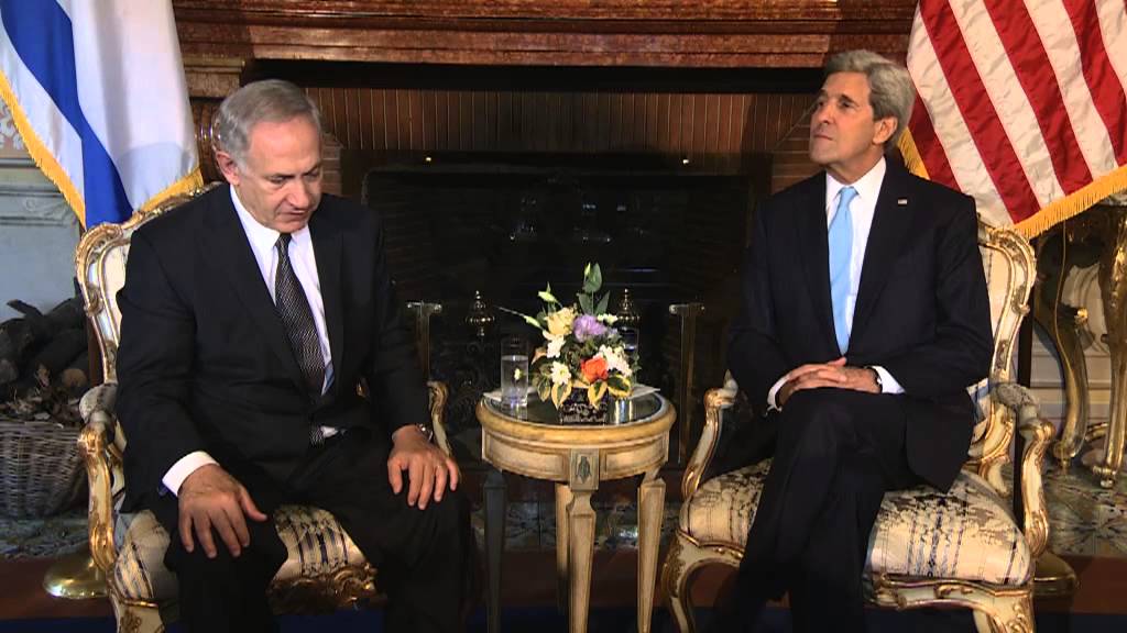 PM Netanyahu Meets Secretary of State John Kerry in Rome