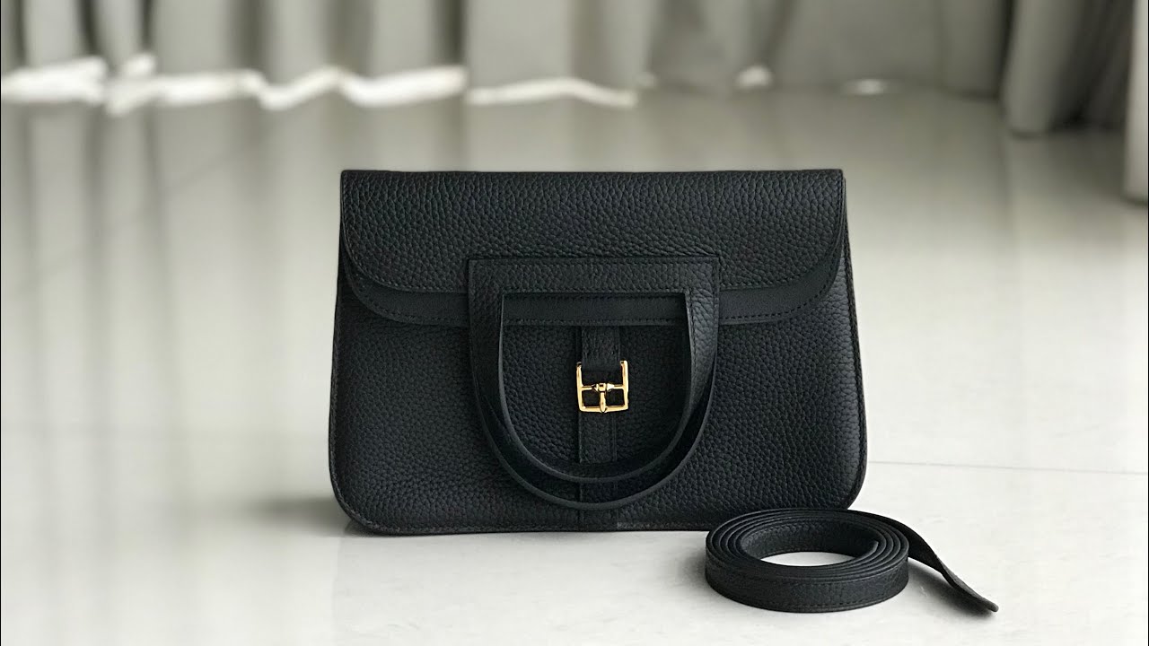 HALZAN MINI CLEMENCE NOIR GHW - MW FASHION TALKY
