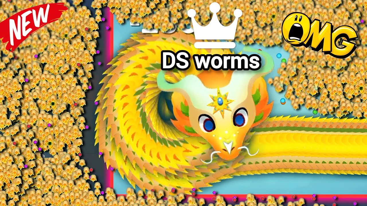 😱 I reached 100,000++ points in snake io gameplay🐍 new skin Sunshine snake 🐍DS worms biggest snake