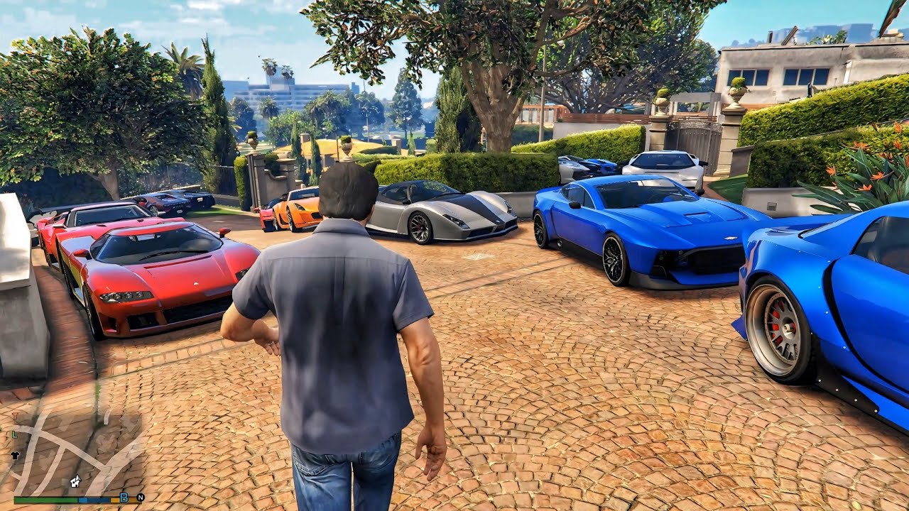 Gta V Enchanted - Michael Bought ALL Luxury Super Cars — No One Else Has These