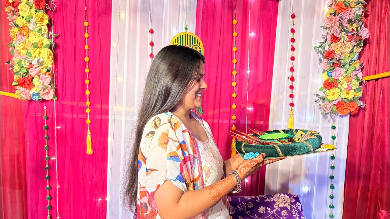 Finally aaj mehndi ka function ho gaya || Mehndi celebration sister’s mehendi celebration 🎊 
