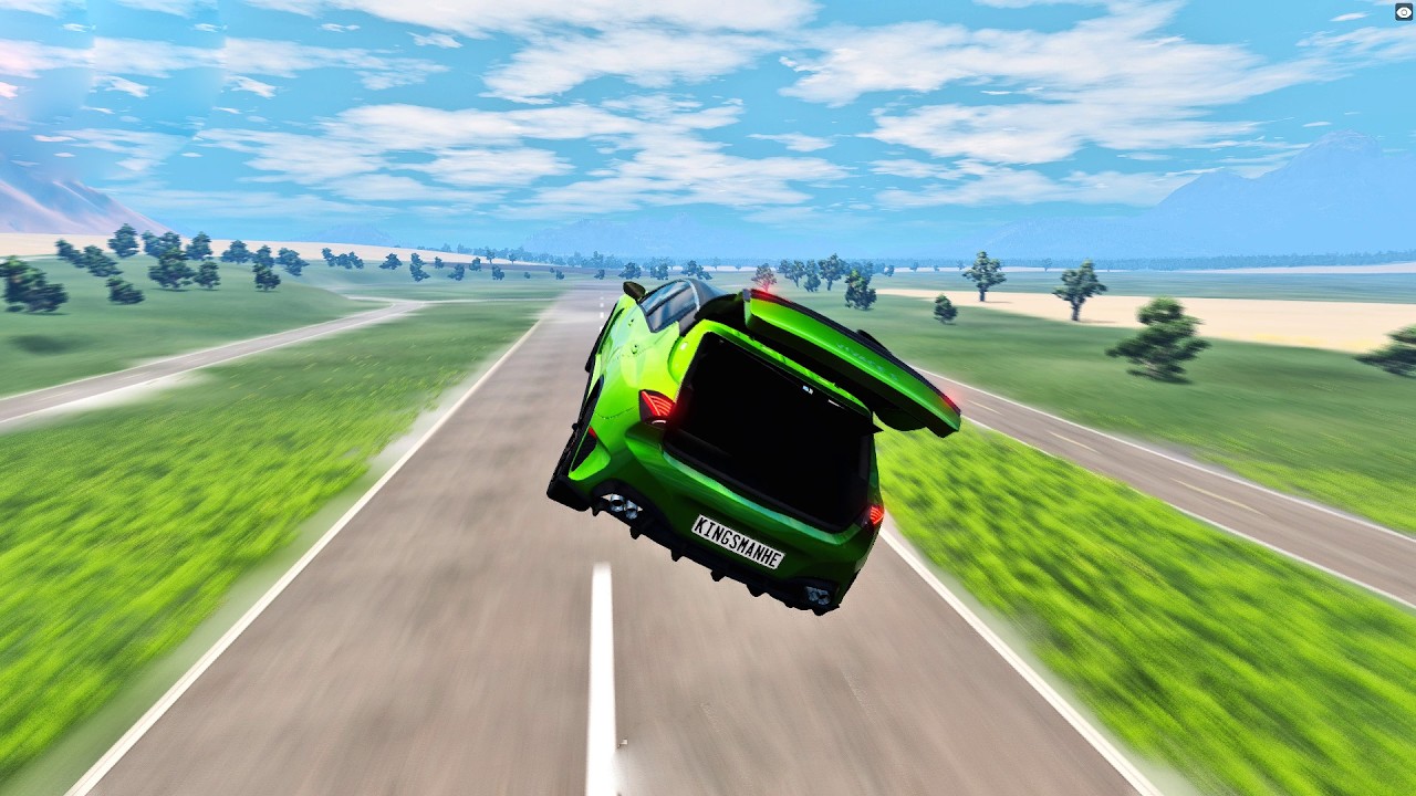 Instant 1006 MPH Acceleration: Which BeamNG Car Survives! 🔥 - BeamNG Drive #17