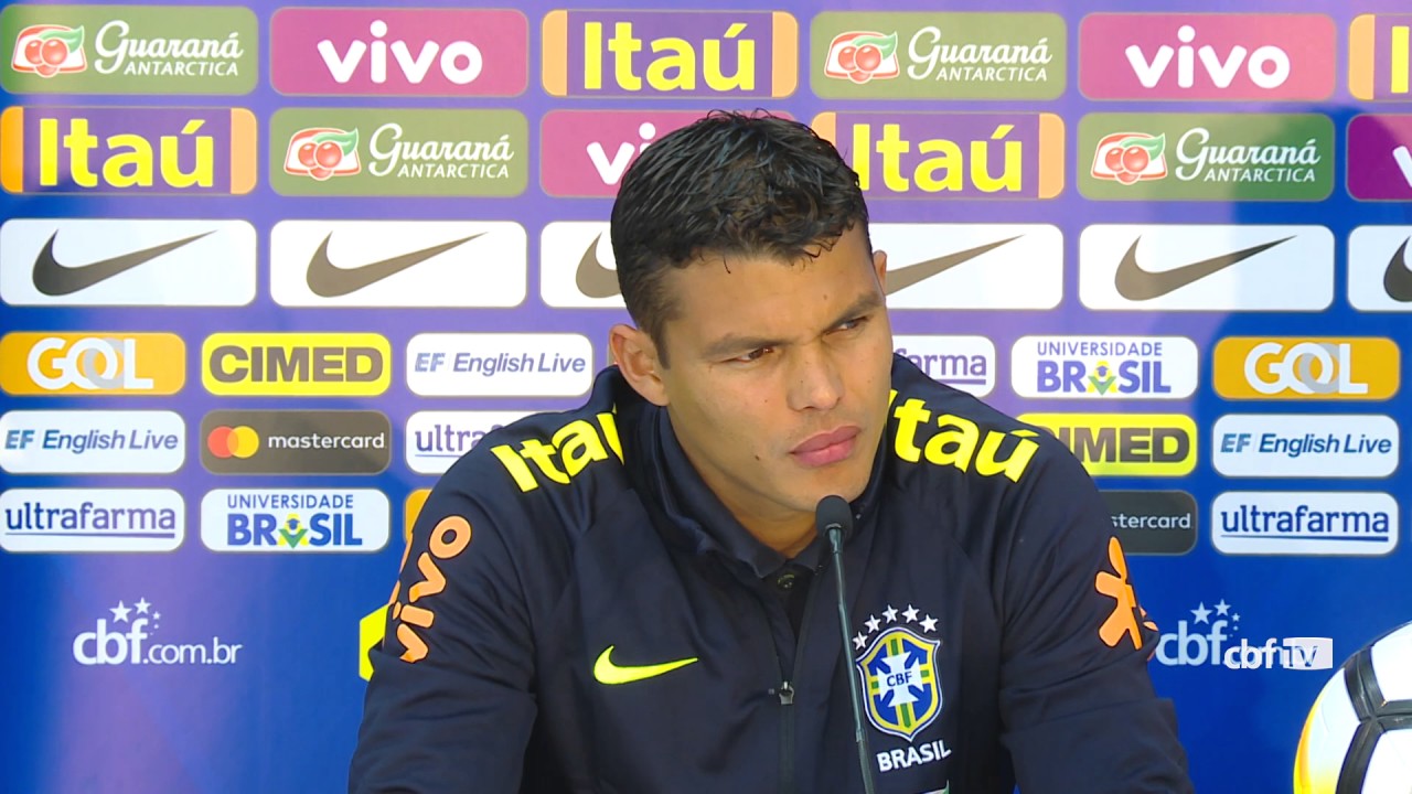 Seleção Brasileira: coletiva Thiago Silva - 08/06/2017