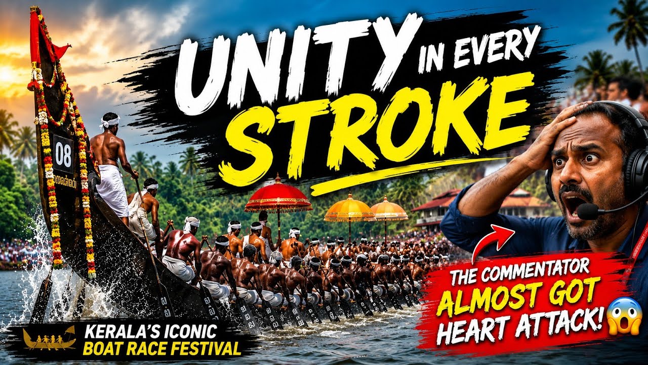 Kerala's Craziest Boat Race 😱 100 Rowers, One Rhythm!