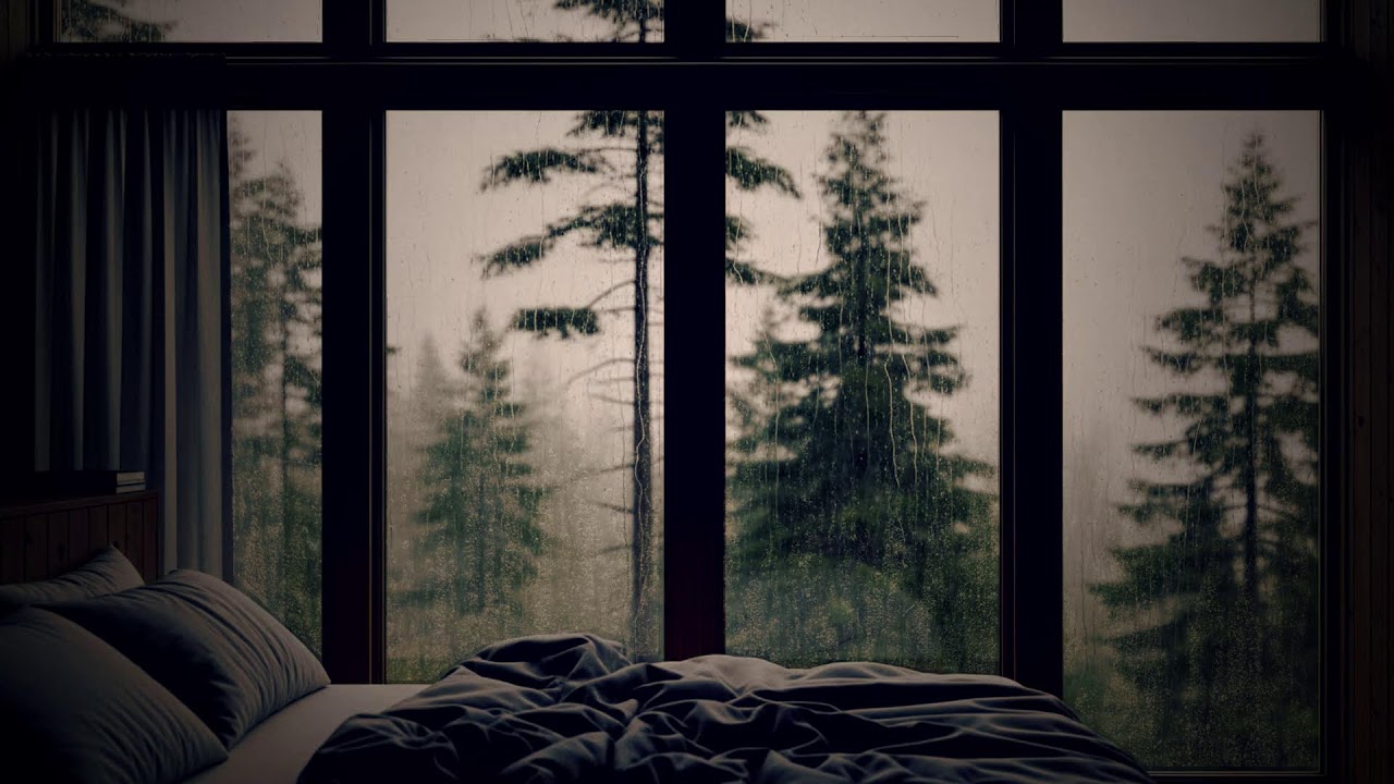 Peaceful Rain on Window Sounds 🌧️ Relaxation, Meditation, and Restful Sleep