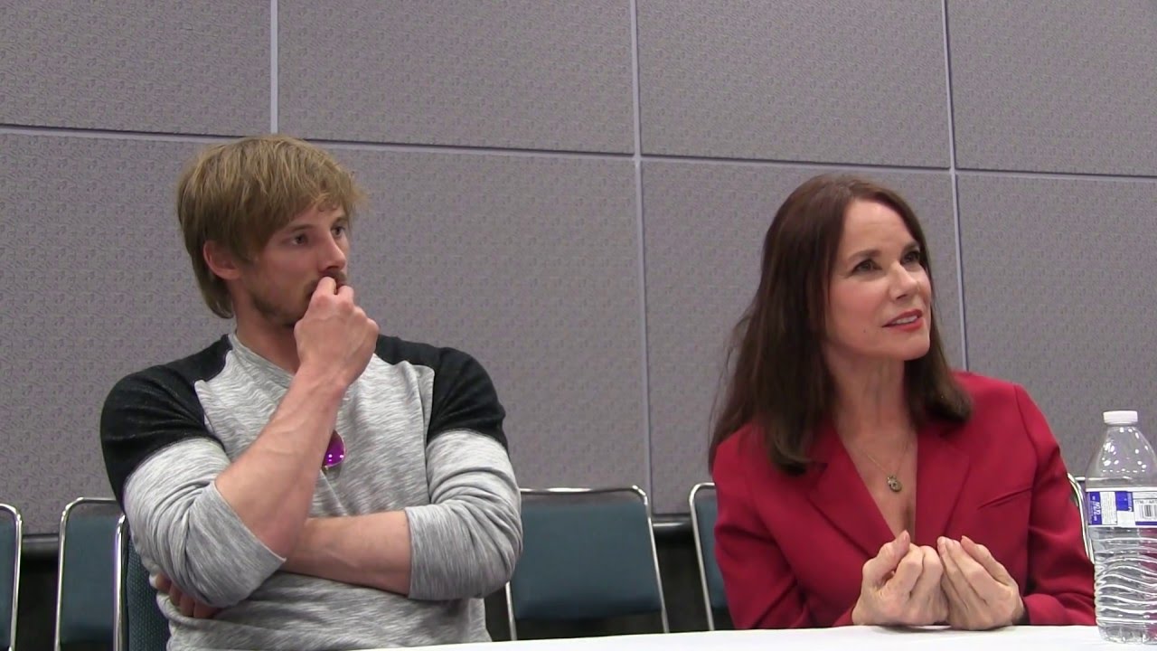 Damien interview with Bradley James and Barbara Hershey
