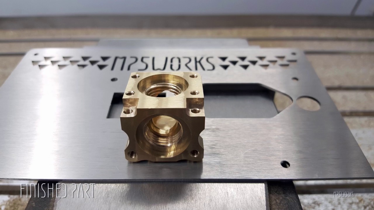 2.2kW CNC 6040 milling brass | mp5works