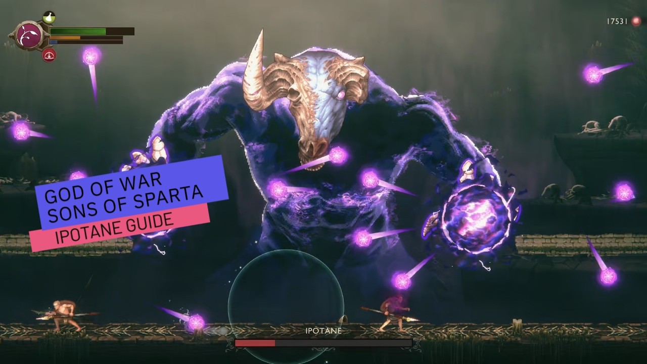 God of War Sons of Sparta - Руководство по Ипотане (сложный уровень)