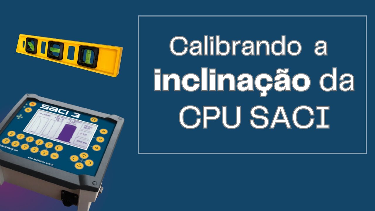 Tutorial para calibra&ccedil;&atilde;o do sensor de inclina&ccedil;&atilde;o