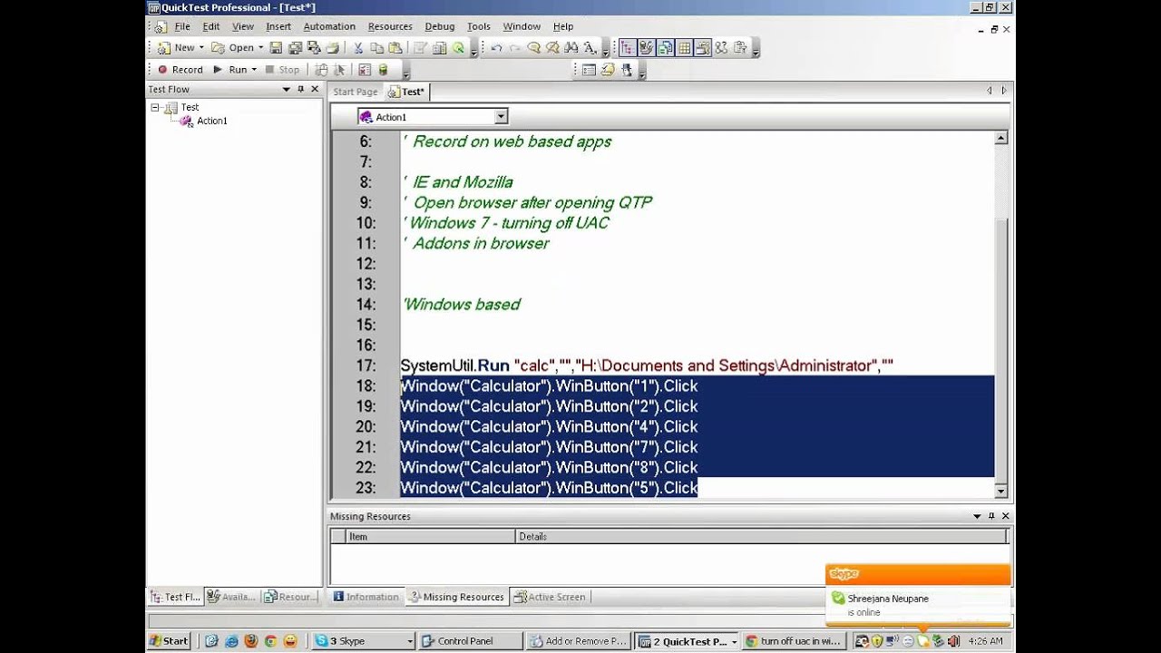 QTP Tutorial- Day 1 of QTP Training at qtpselenium.com