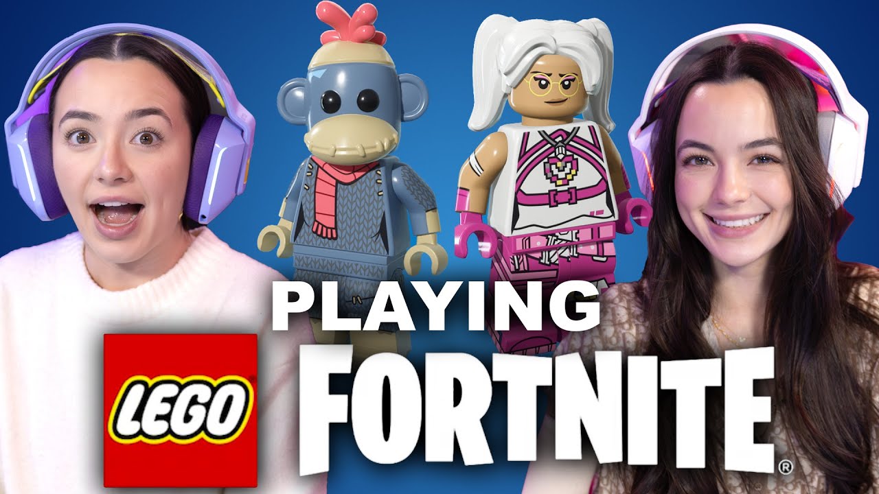 PLAYING LEGO FORTNITE - Merrell Twins Live