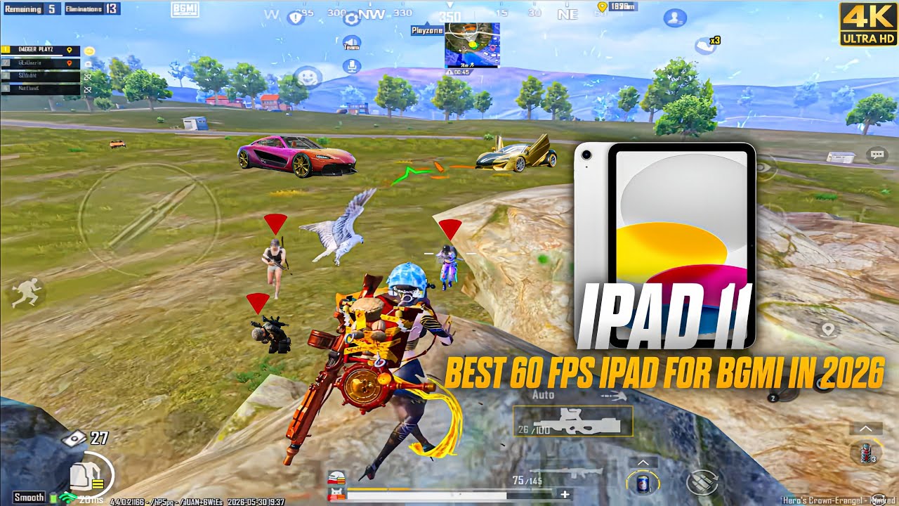 iPad 11 A16 BGMI Graphics Test (SMOOTH+EXTREME)🔥| PUBG Mobile Gaming 2026 | Best 60Fps iPad in 2026