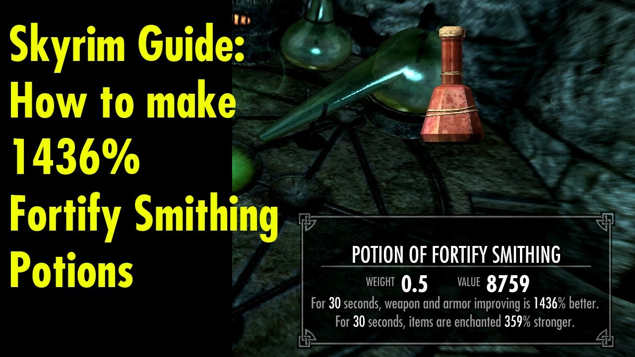 Как сделать +1436% кузнечные зелья повышения мастерства — Skyrim Guide