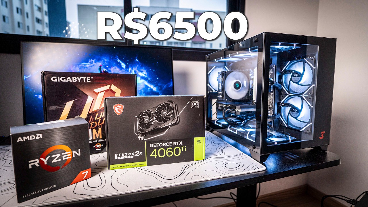 (POV) Montando um PC Gamer de 6500 Reais com Ryzen 7 5700x3d e 4060ti