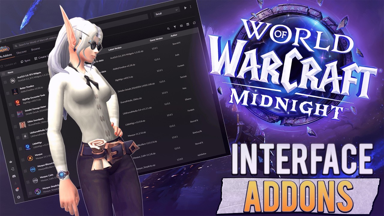 World of Warcraft: Midnight | Интерфейс и Аддоны + Ссылки | ENG Subs