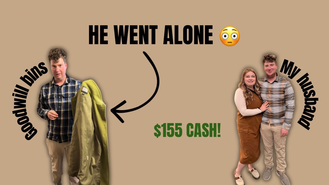 My Husband Went to the Goodwill Bins Alone 😳 | $155 Plato’s Closet Flip!