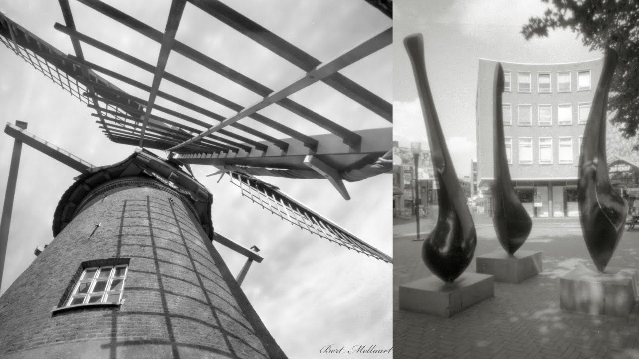 Pinhole camera photo's Ridderkerk Zero Image 2000 in B&W
