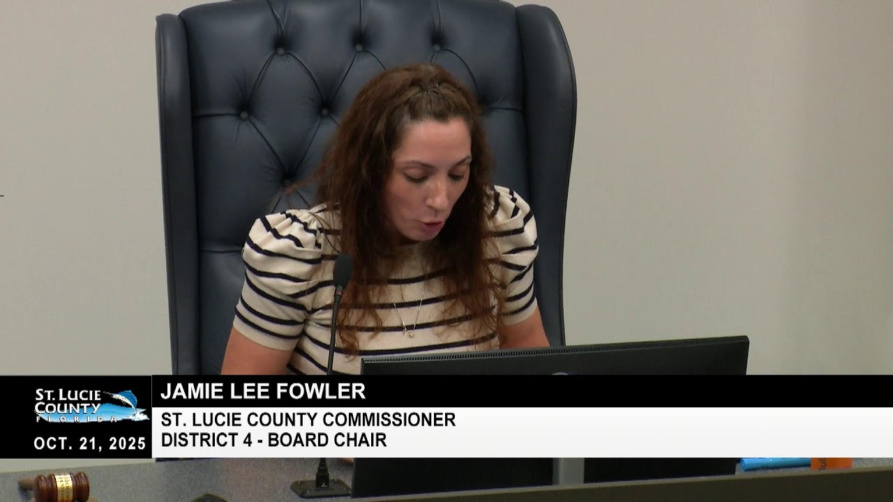 St. Lucie County BOCC Regular Meeting, Oct. 21, 2025