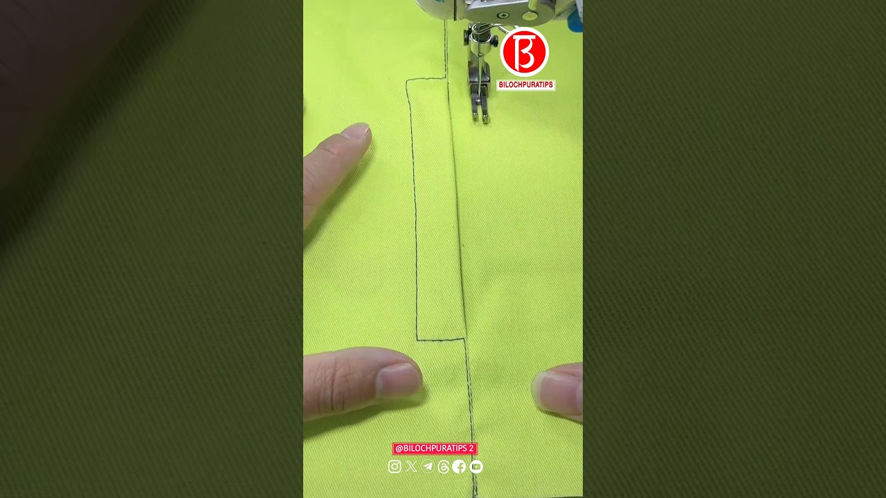 Different Side Seam zipper Pocket sewing techniques Part 01