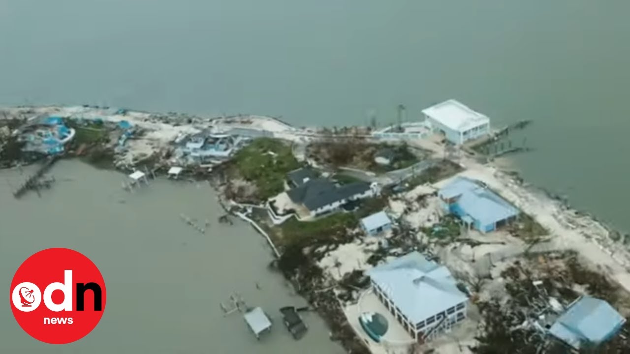 Shocking Aerial Footage Follows Hurricane Dorian's Trail of Destruction