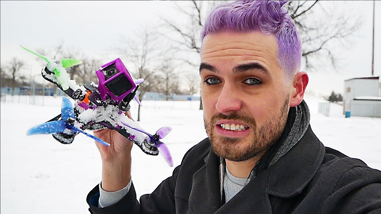CRASHING DRONES IN SNOW!