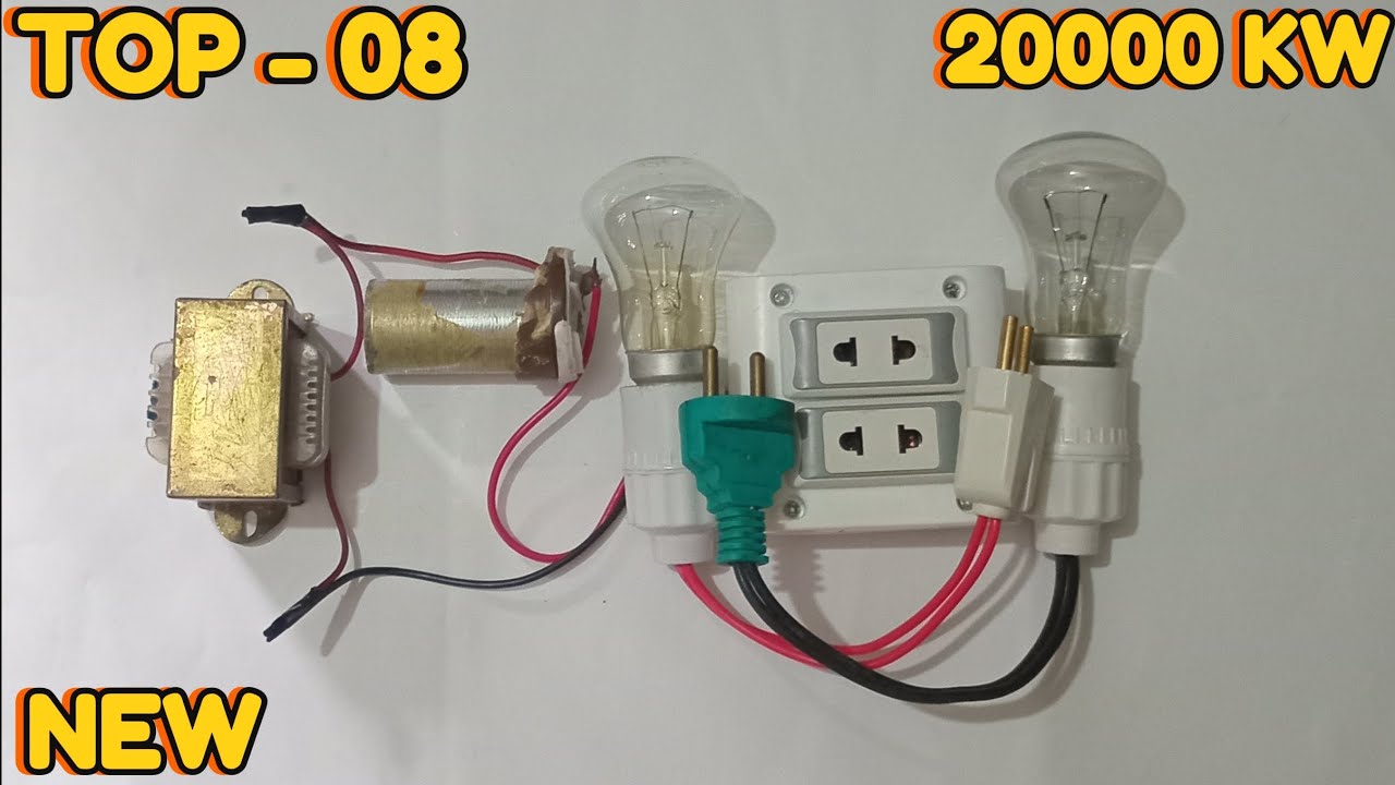 free electricity 240v 20000 kw energy generator electric bulb light at home 