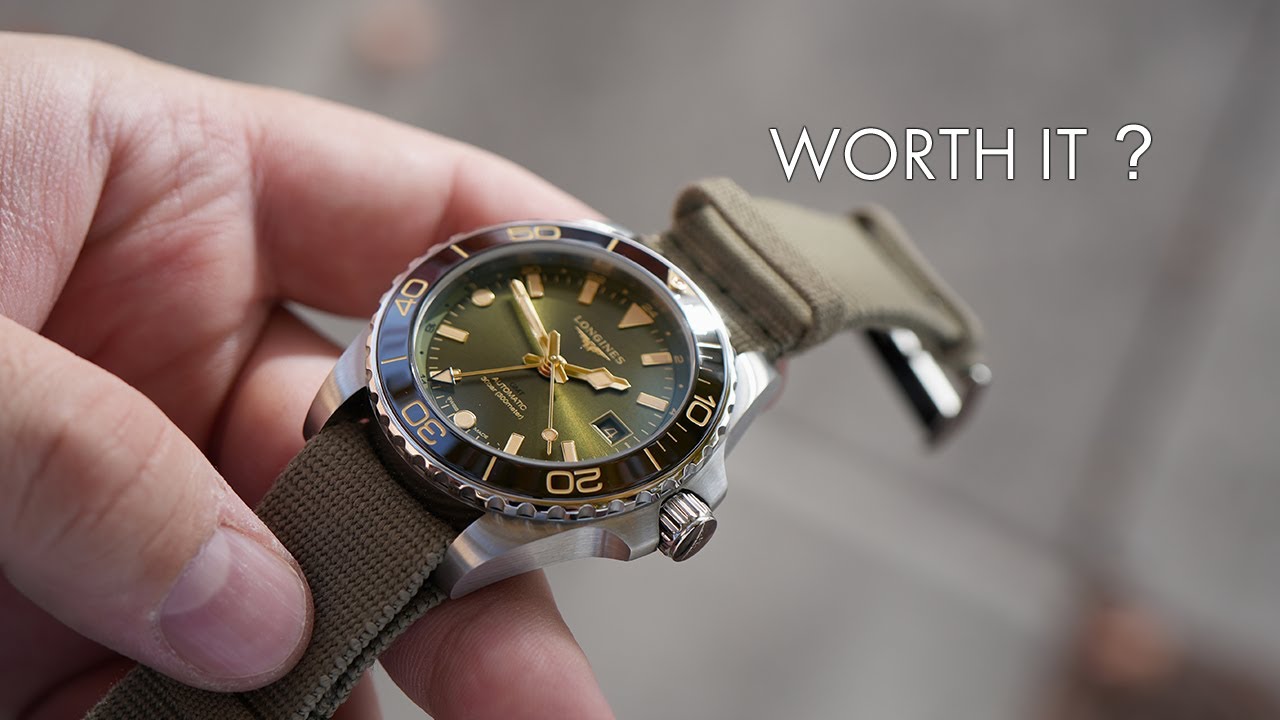 NEW Longines Hydroconquest GMT Olive Green