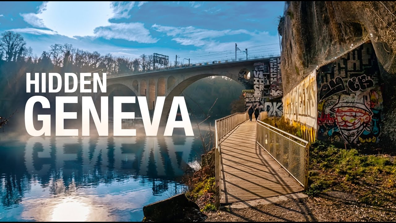 🇨🇭 GENEVA SWITZERLAND  | Hidden Rône Walking Tour (4К)