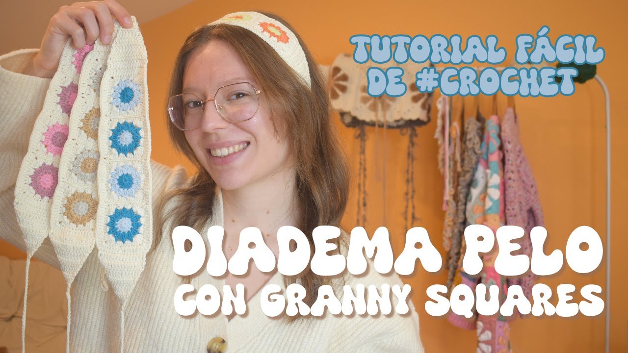 TUTORIAL de DIADEMA de pelo a crochet para PRINCIPIANTES 🌼​💫