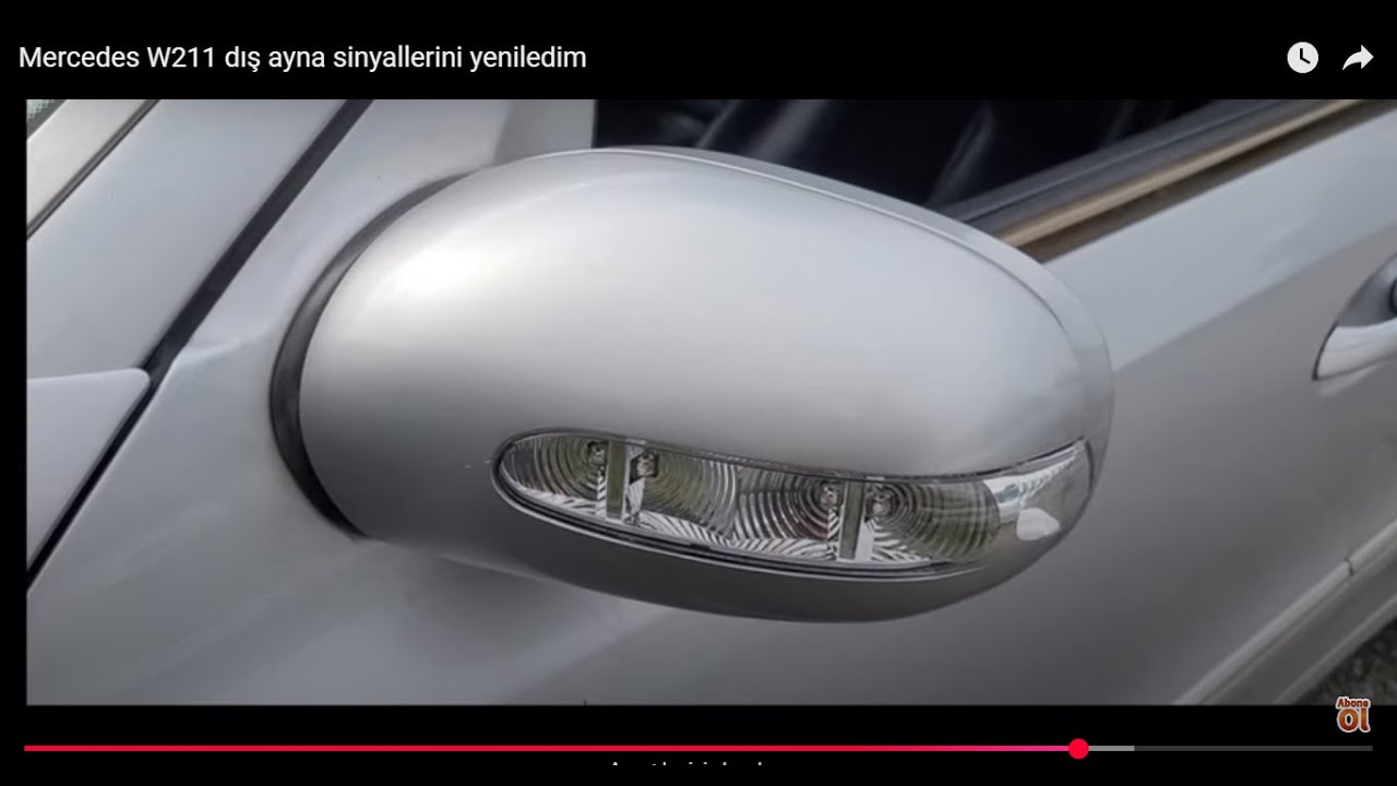 W211 dış ayna kırılan sinyal lambası nasıl yenilenir.Mercedes W211exterior mirror broken