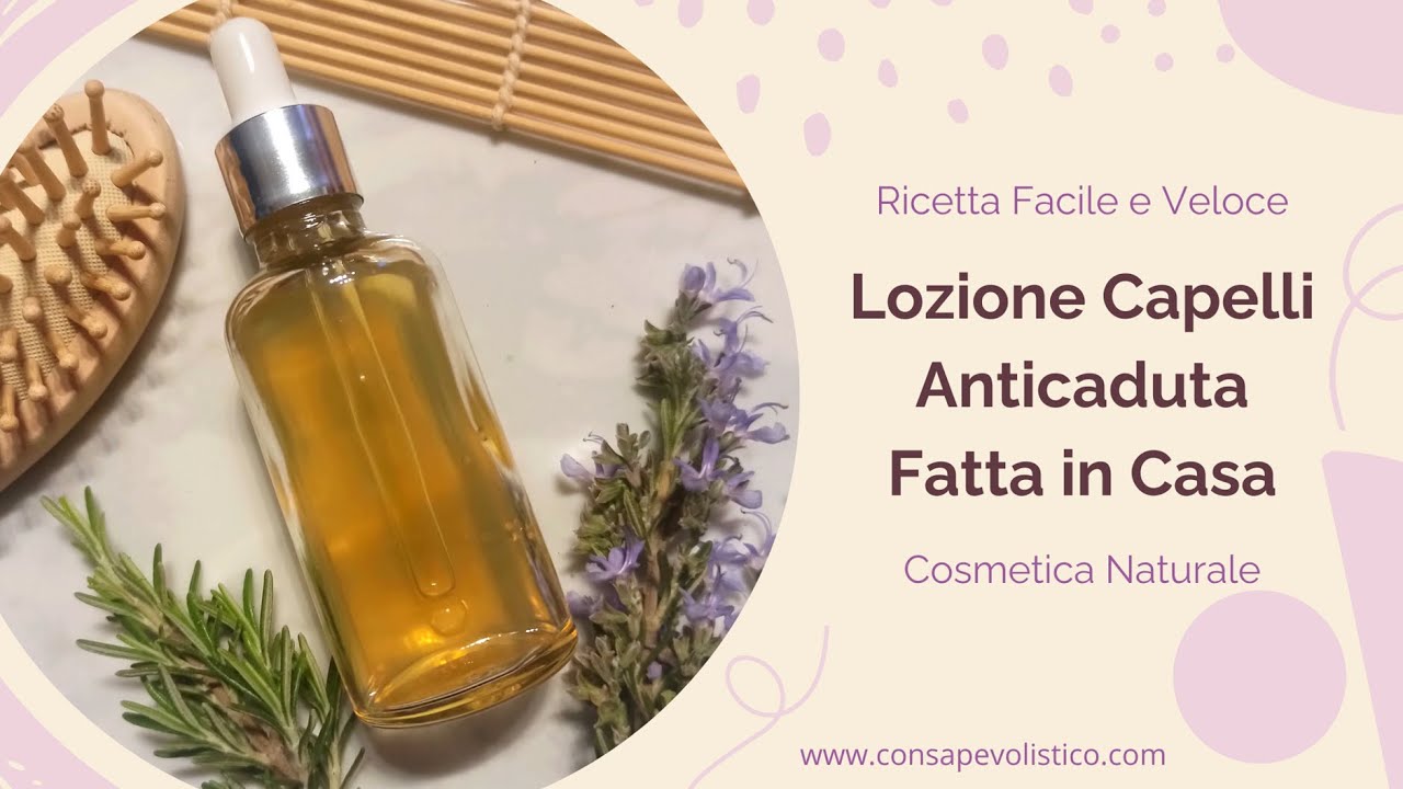 Addio Caduta dei Capelli! Ricetta Lozione Naturale Facile e Veloce!