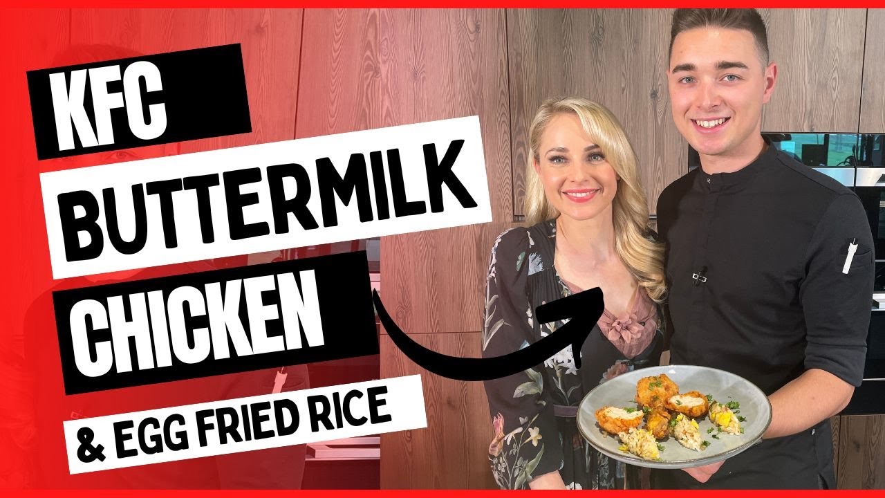 KFC Buttermilk fried chicken & Egg fried rice 🍗 Knuspriges Hühnchen  mit Asia Reis Beilage 👨‍🍳